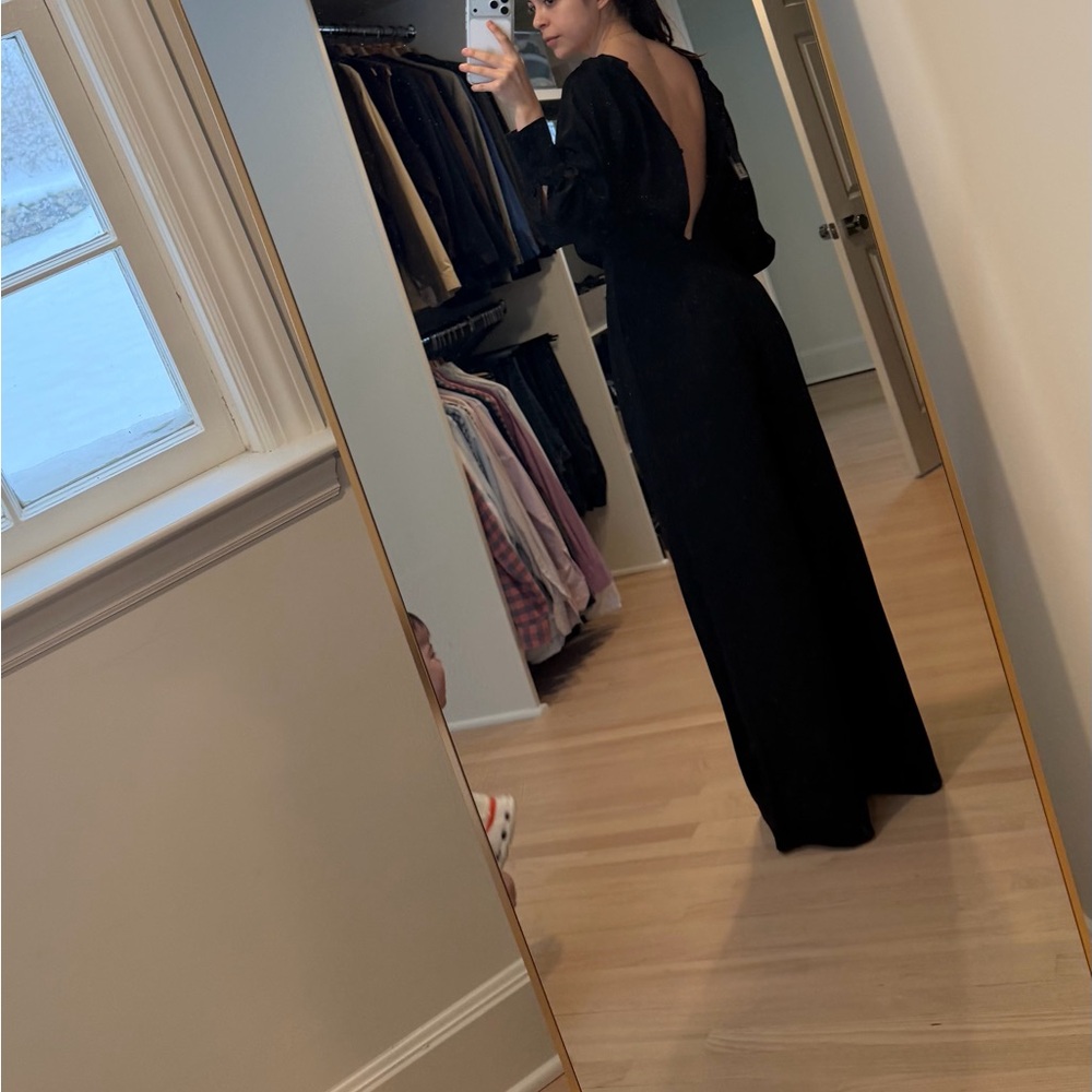 Elegant Black Backless jumpsuit